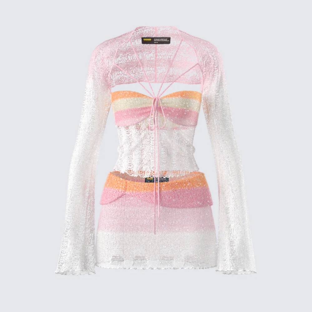 Cute Sequin Knitted set